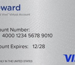 Visa® Reward Virtual Account, 6 Month Expiration US